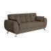 Conjunto de Sofá 2 e 3 Lugares Larissa Suede Castanho