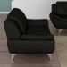 Conjunto de Sofá 2 e 3 Lugares New Passion Revestimento Sintético Preto