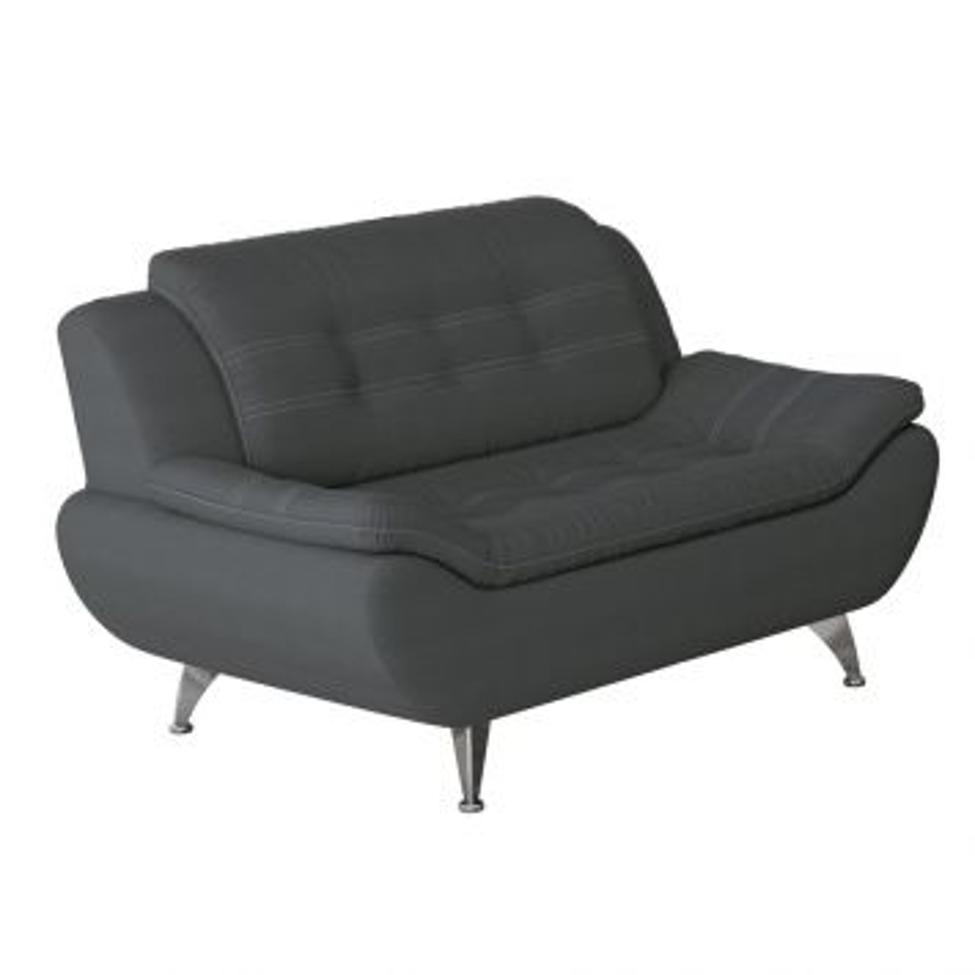 Conjunto de Sofá 2 e 3 Lugares New Passion Suede Cinza