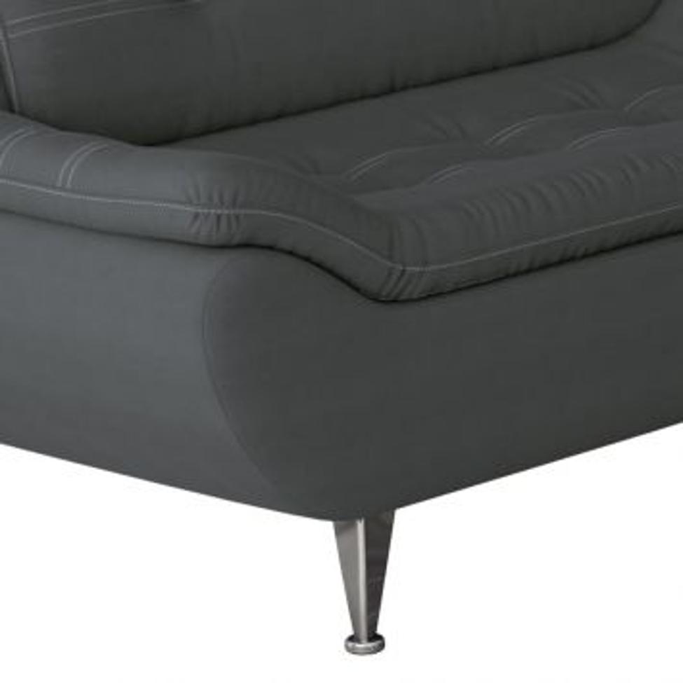 Conjunto de Sofá 2 e 3 Lugares New Passion Suede Cinza