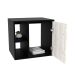 Conjunto para Banheiro Gabinete com Cuba Q32 e Espelheira Soft 500  Preto Onix com Snow
