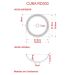 Conjunto para Banheiro Gabinete com Cuba Redonda R30 e Espelheira Soft 600  Branco com Carvalho Dark