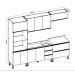 Cozinha Compacta Conecta 9 Portas 5 Gavetas Évano e Off White