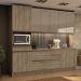 Cozinha Compacta Maxxi 12 Portas 5 Gavetas Nogal