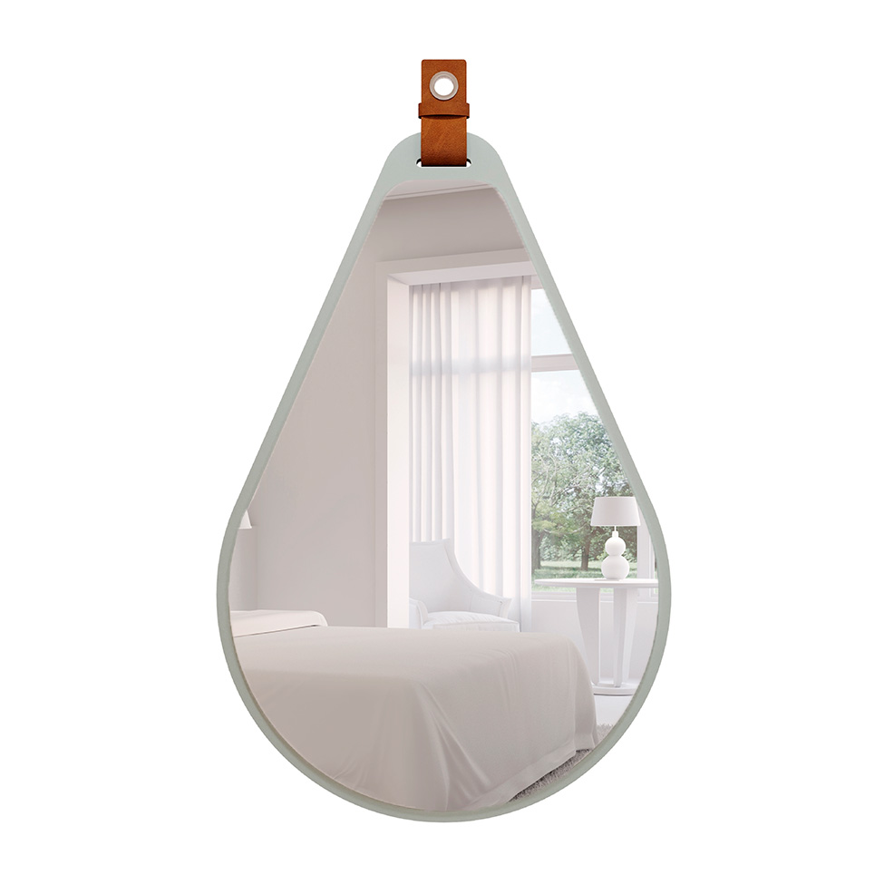 Espelho Decorativo Gota 50x76cm Pistache