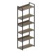Estante Industrial UrbnFlex Preta e Mel 190 cm