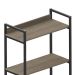 Estante Industrial UrbnFlex Preta e Mel 190 cm