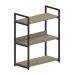 Estante Industrial UrbnFlex Preta e Mel 87 cm