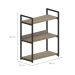 Estante Industrial UrbnFlex Preta e Mel 87 cm