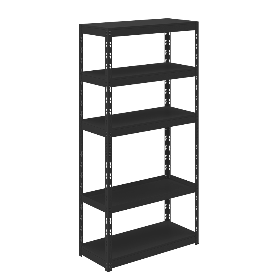 Estante Leeds Preta 180x90 cm