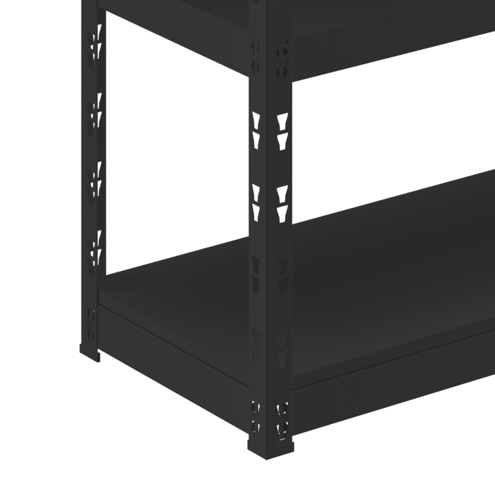 Estante Leeds Preta 180x90 cm