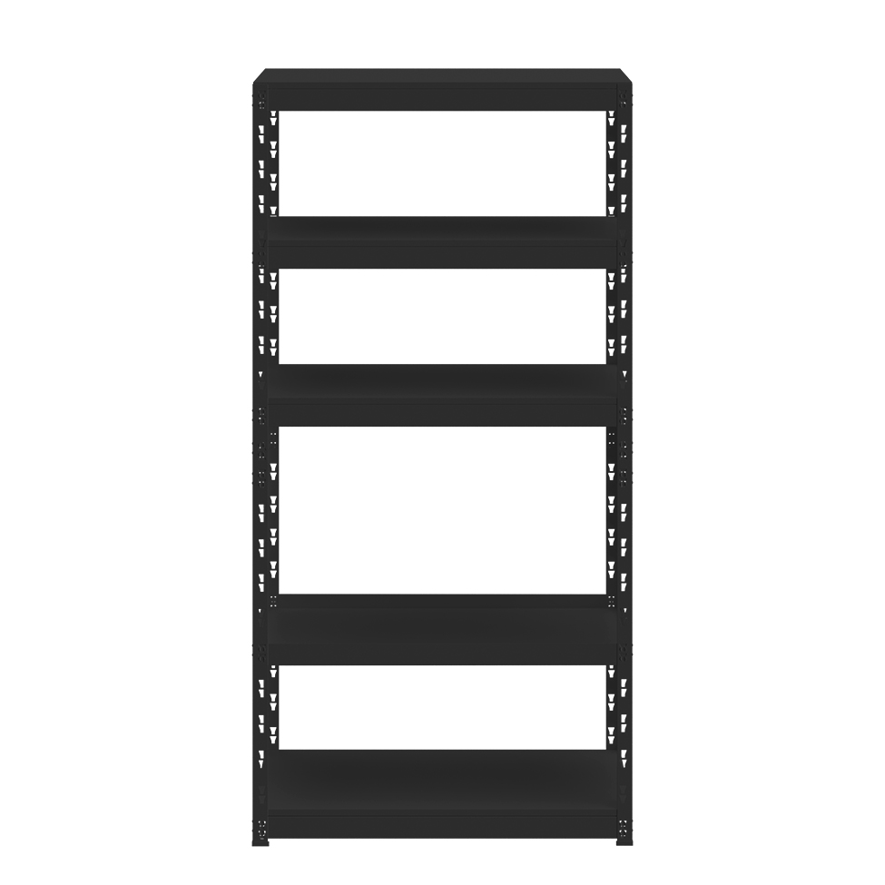 Estante Leeds Preta 180x90 cm