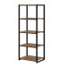 Estante Wooden Mel e Preta