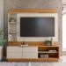 Estante para Home Theater e TV até 60 Polegadas Atlanta Nature e Off White