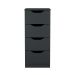 Gaveteiro Workspace 4 Gavetas Preto
