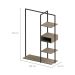 Guard-Roupa Closet Industrial UrbnFlex Preto e Mel 104 cm