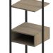 Guard-Roupa Closet Industrial UrbnFlex Preto e Mel 104 cm