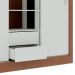 Guarda-Roupa Casal  Luiza 3 Portas 2 Gavetas Branco e Marrom 190 cm