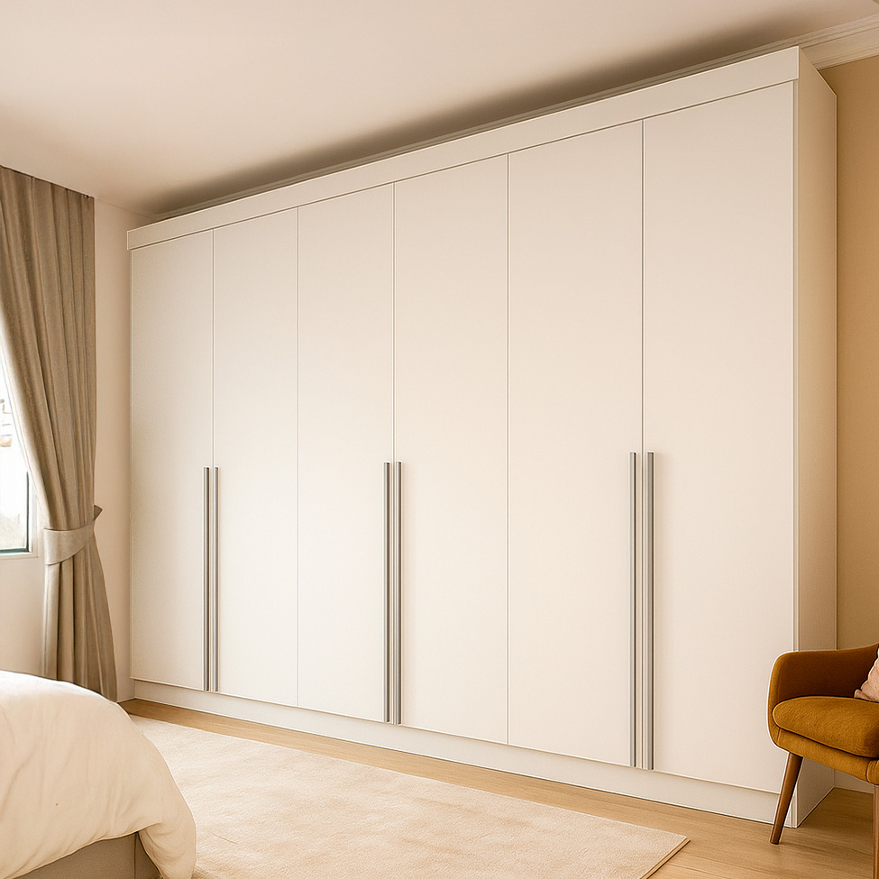 Guarda-Roupa Casal Ana 6 Portas 4 Gavetas Branco