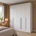 Guarda-Roupa Casal Ana 6 Portas 4 Gavetas Branco