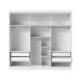 Guarda-Roupa Casal Ana 6 Portas 4 Gavetas Branco