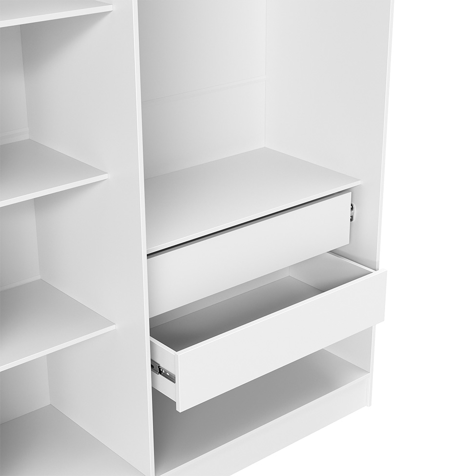 Guarda-Roupa Casal Ana 6 Portas 4 Gavetas Branco