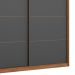 Guarda-Roupa Casal Belga 2 Portas 3 Gavetas Grafito e Amendola