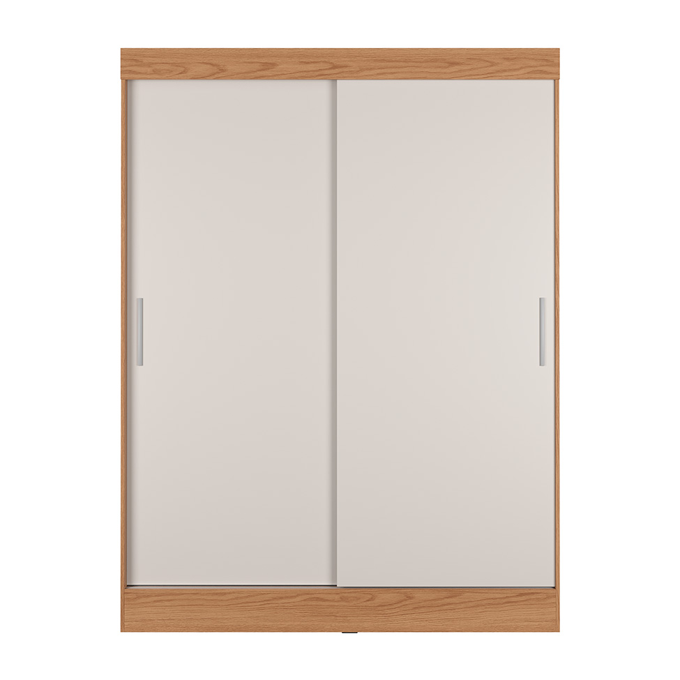 Guarda-Roupa Casal Boreal 2 Portas Carvalho e Off White