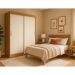 Guarda-Roupa Casal Boreal 2 Portas Carvalho e Off White
