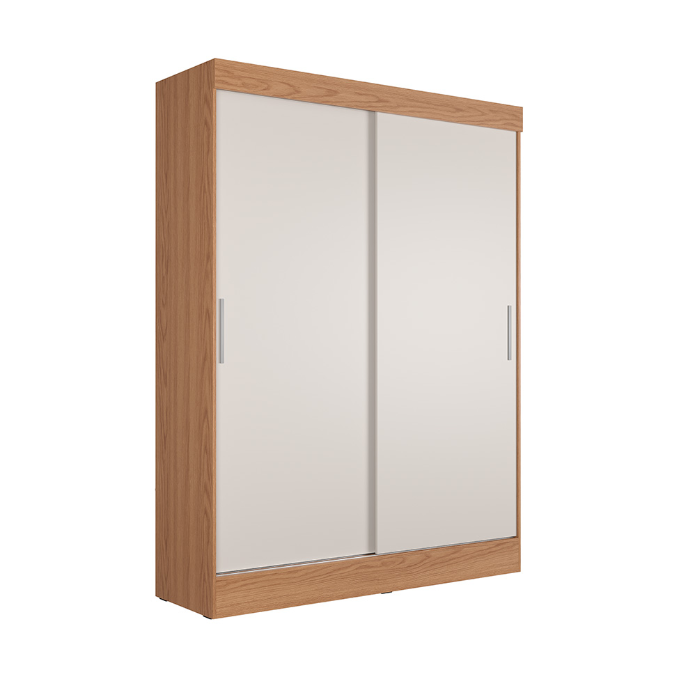 Guarda-Roupa Casal Boreal 2 Portas Carvalho e Off White