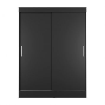 Guarda-Roupa Casal Boreal 2 Portas Preto