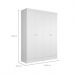 Guarda-Roupa Casal Boreal 4 Portas Branco
