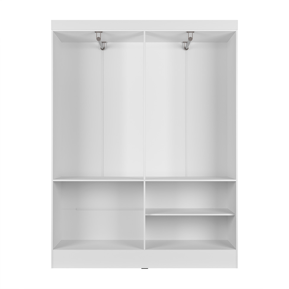 Guarda-Roupa Casal Boreal 4 Portas Branco