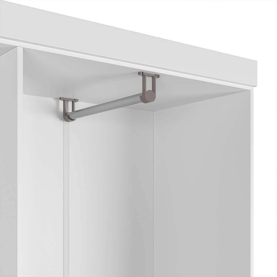 Guarda-Roupa Casal Boreal 4 Portas Branco