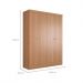 Guarda-Roupa Casal Boreal 4 Portas Carvalho