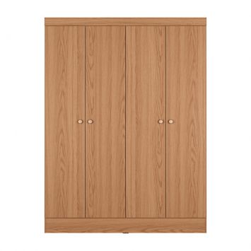 Guarda-Roupa Casal Boreal 4 Portas Carvalho