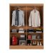 Guarda-Roupa Casal Boreal 4 Portas Carvalho e Off White