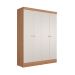 Guarda-Roupa Casal Boreal 4 Portas Carvalho e Off White