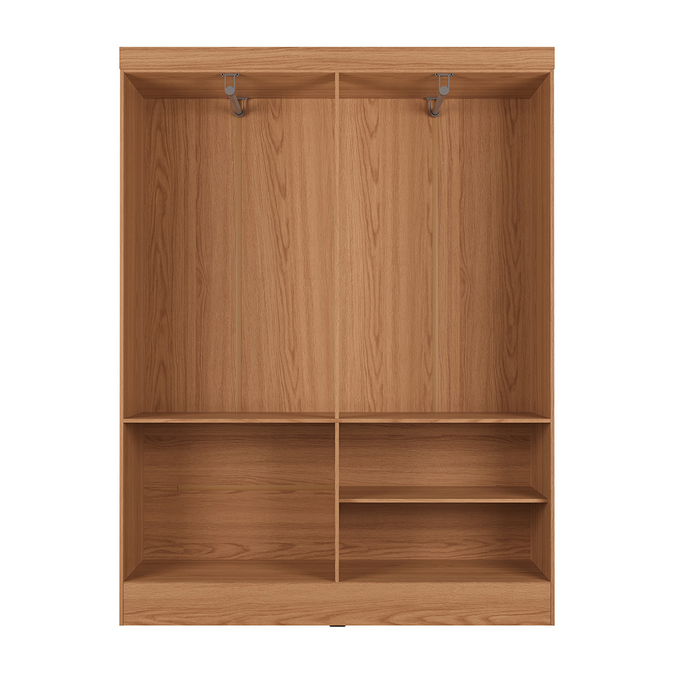 Guarda-Roupa Casal Boreal 4 Portas Carvalho e Off White