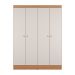 Guarda-Roupa Casal Boreal 4 Portas Carvalho e Off White