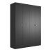 Guarda-Roupa Casal Boreal 4 Portas Preto