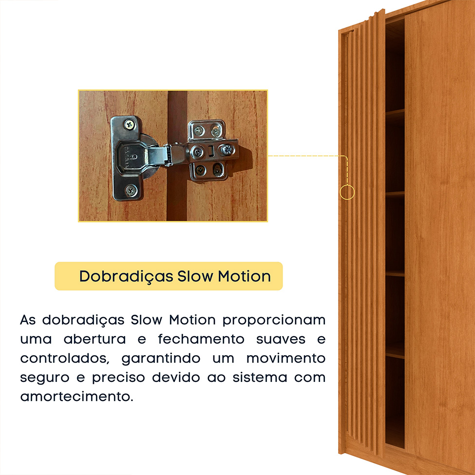 Guarda-Roupa Casal Hera 6 PT 6 GV Cinamomo