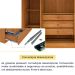 Guarda-Roupa Casal Hera 6 PT 6 GV Cinamomo