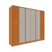 Guarda-Roupa Casal Hera 6 PT 6 GV Cinamomo e Off White