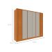 Guarda-Roupa Casal Hera 6 PT 6 GV Cinamomo e Off White
