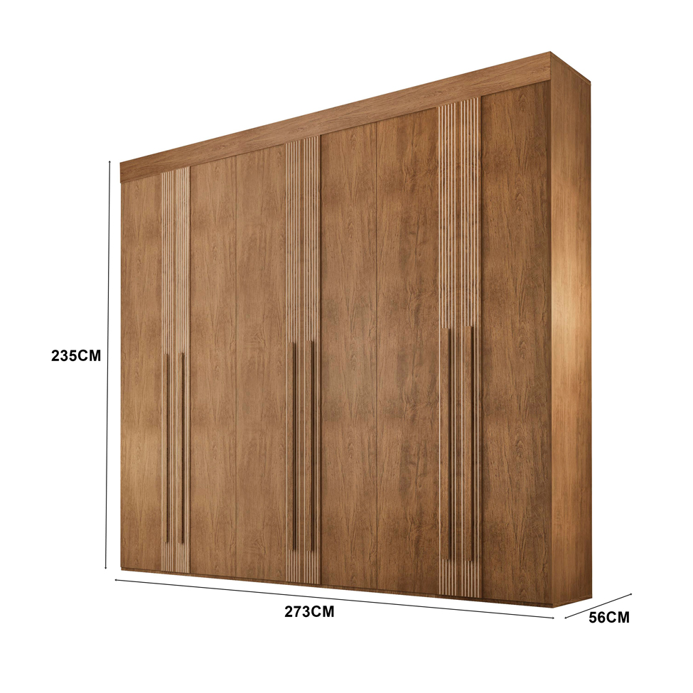 Guarda-Roupa Casal Lucca Premium 6 PT Imbuia