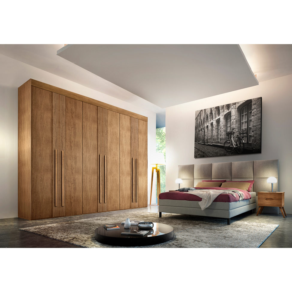 Guarda-Roupa Casal Lucca Premium 6 PT Imbuia