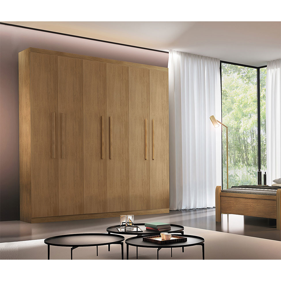 Guarda-Roupa Casal Malibu 6 PT 2 GV Imbuia