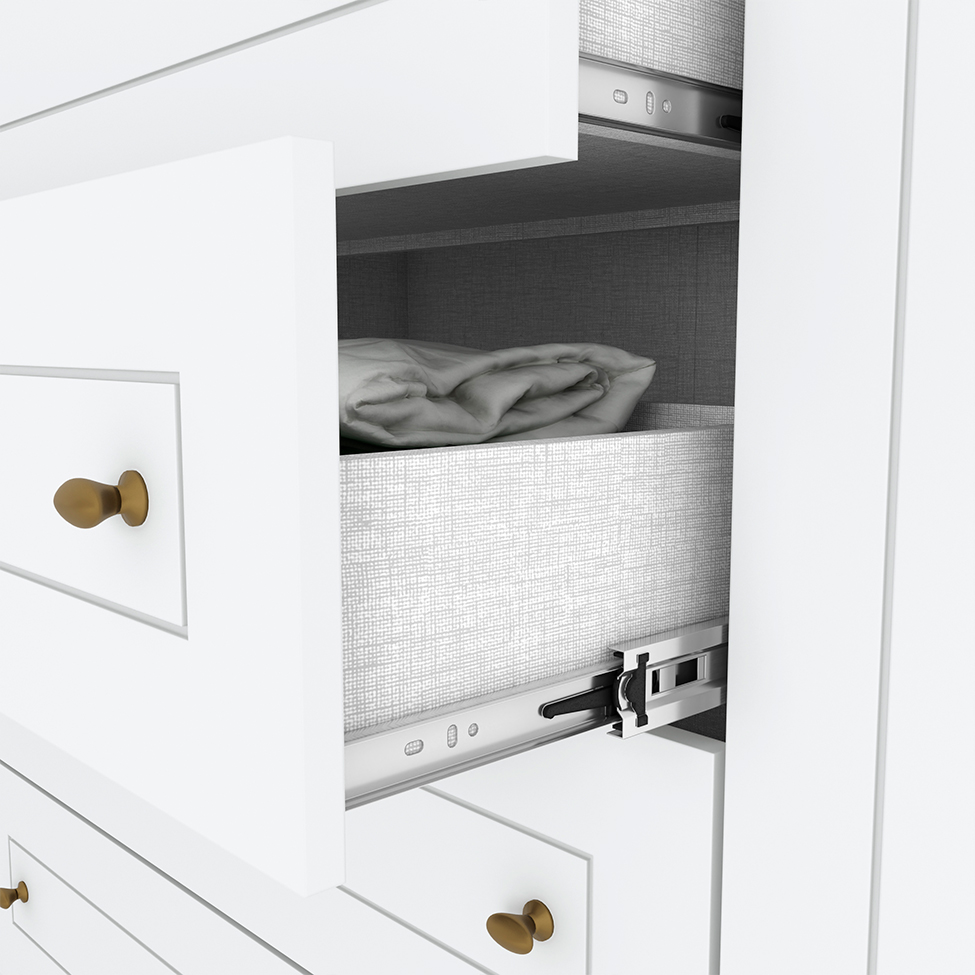 Guarda-Roupa Casal Mississipi 6 PT 4 GV Branco