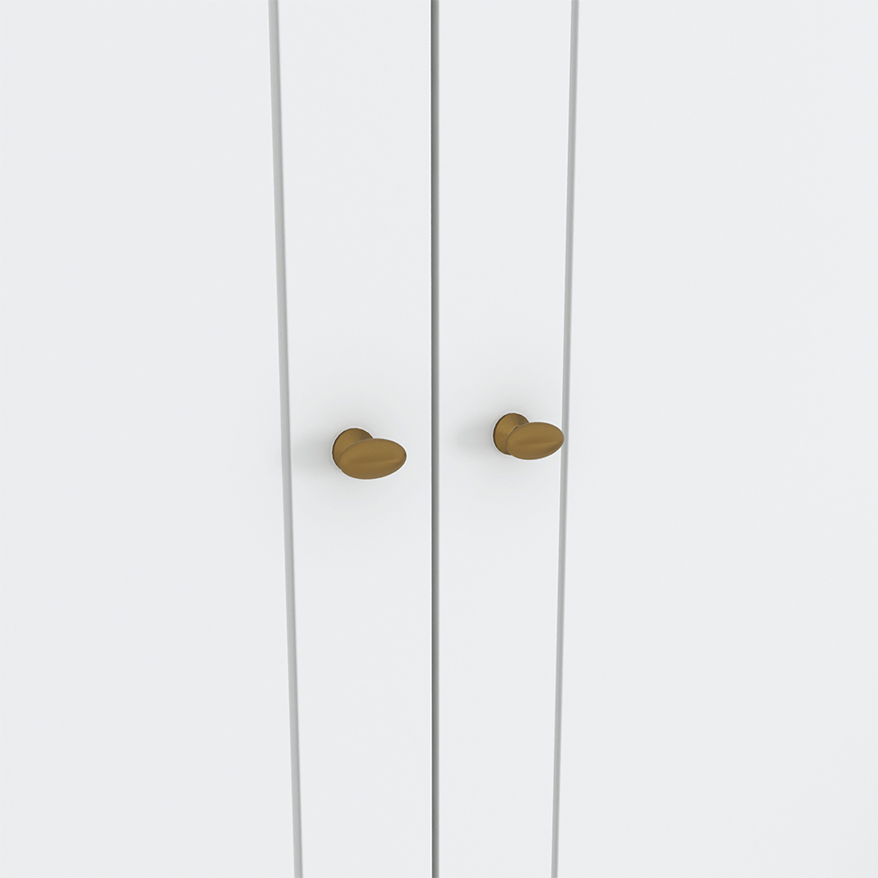 Guarda-Roupa Casal Mississipi 6 Portas 4 Gavetas Branco